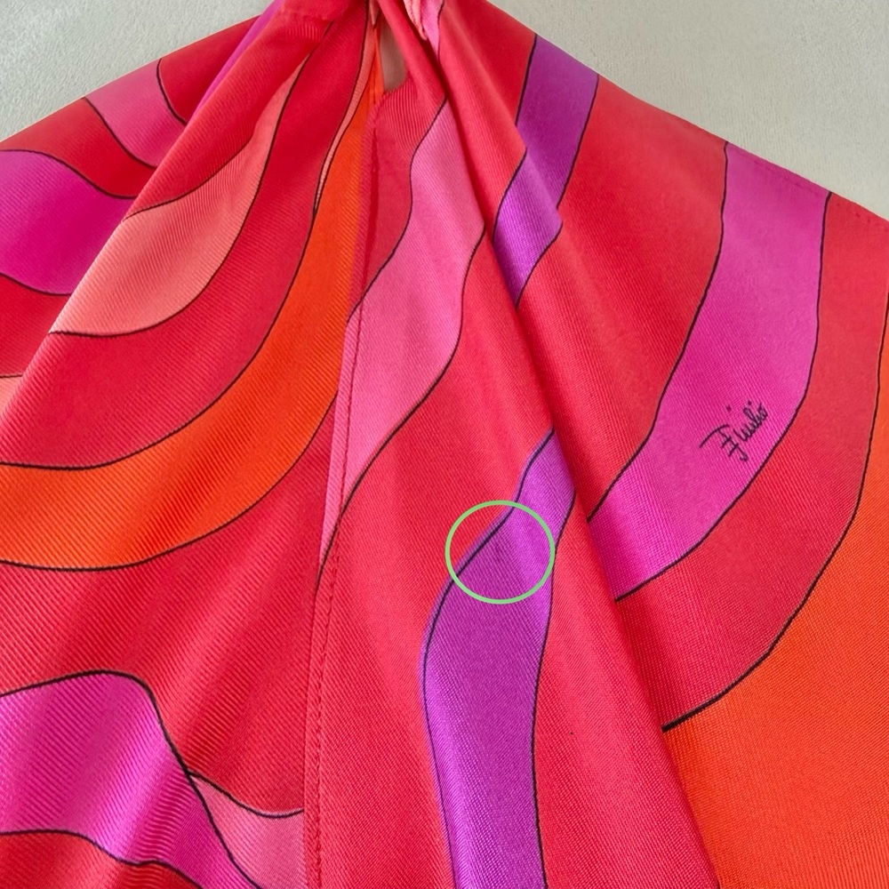 NWT ⭐️ PUCCI Marmo Print Silk Chain Halter Top One Size - Picture 9 of 11